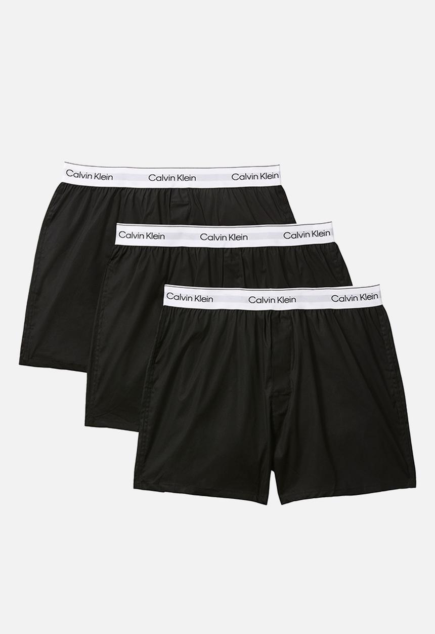 Calvin Klein - Boxer Slim 3Pk - Black, Black, Black