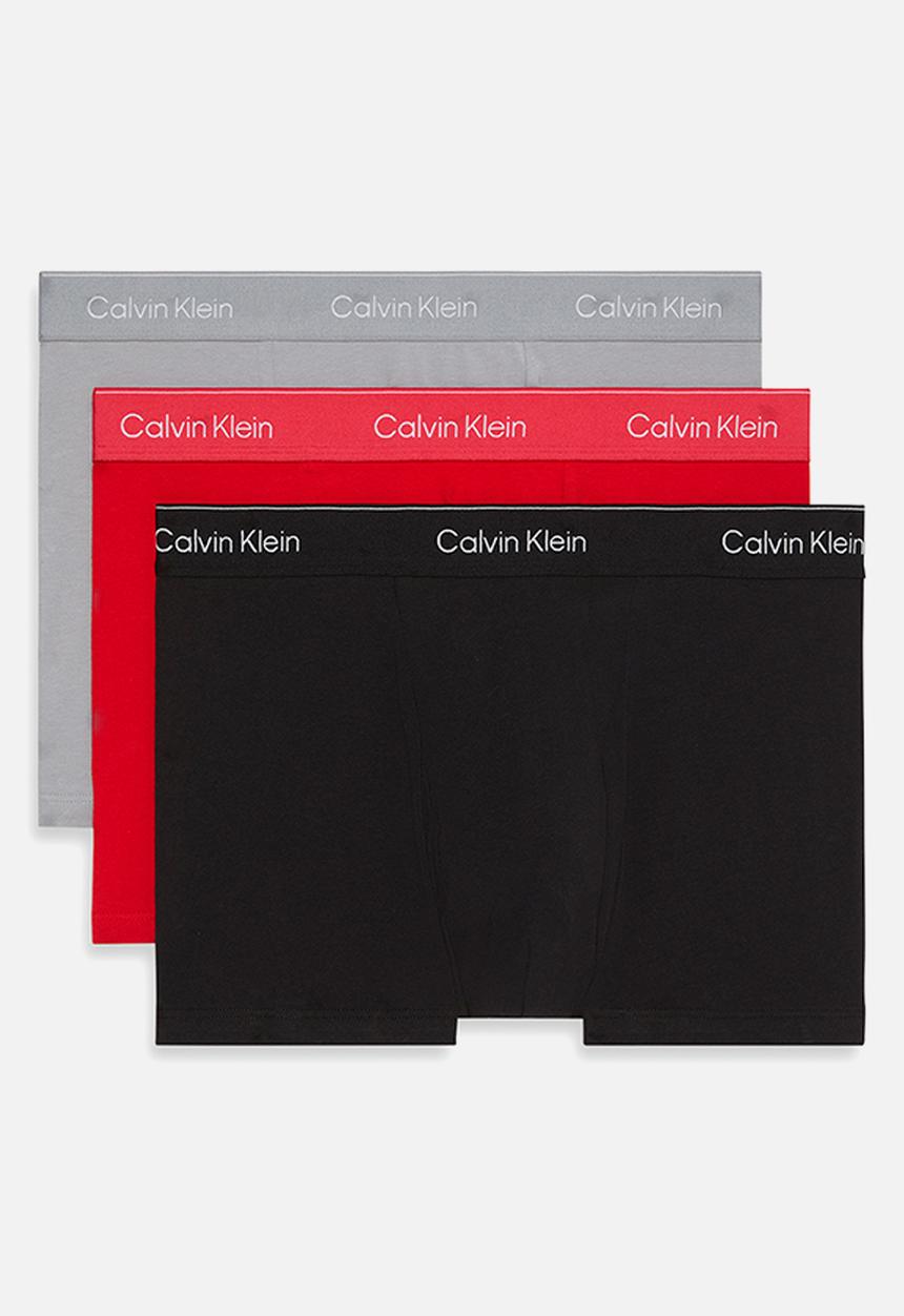 Calvin Klein - Relaxed Dart Trunk 3Pk - Blk, Adr Rush, Sleet W/ Dtm Wbs