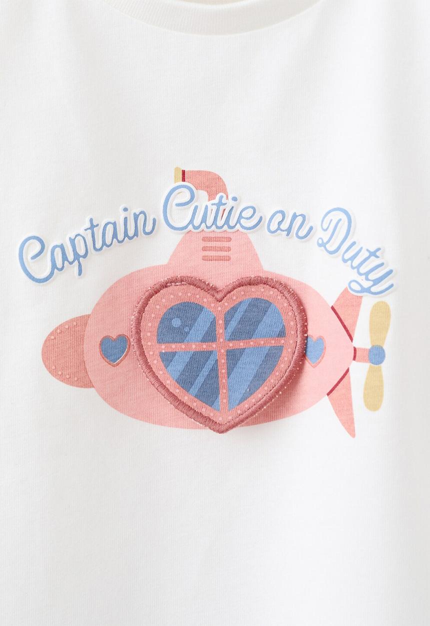 MANGO - T-Shirt Cutie - Natural