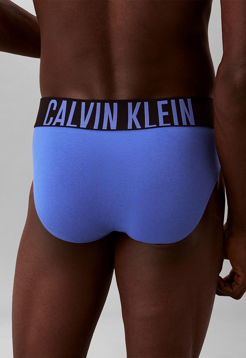 Calvin Klein - Hip Brief 3Pk - Turbulence, White, Iris Bliss