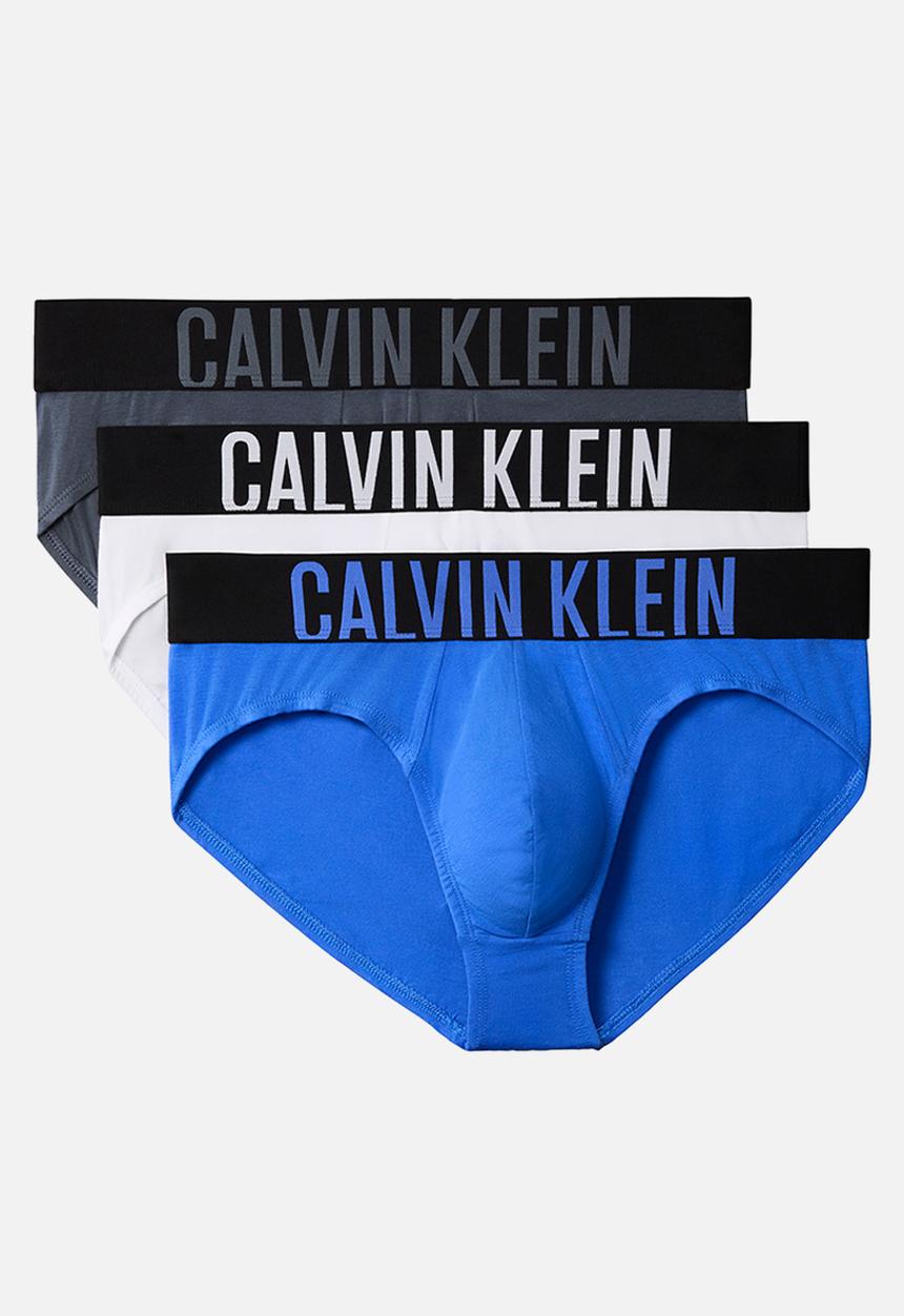 Calvin Klein - Hip Brief 3Pk - Turbulence, White, Iris Bliss