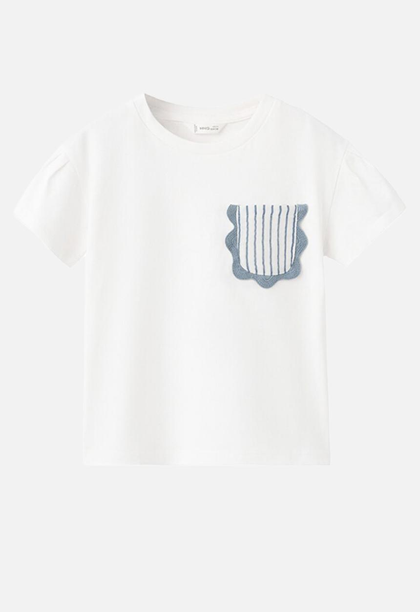 MANGO - T-Shirt Wavy - Natural
