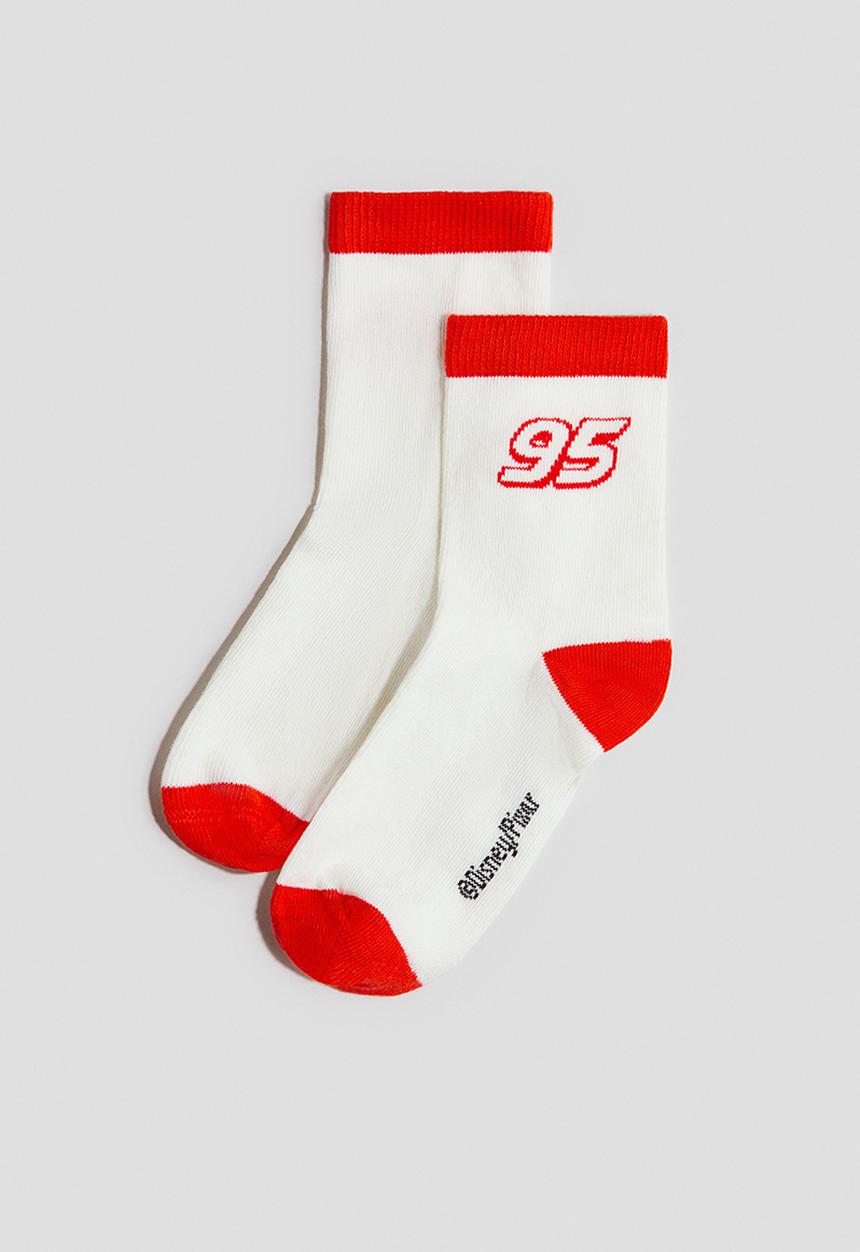 H&M - 5-pack patterned socks - blue/cars