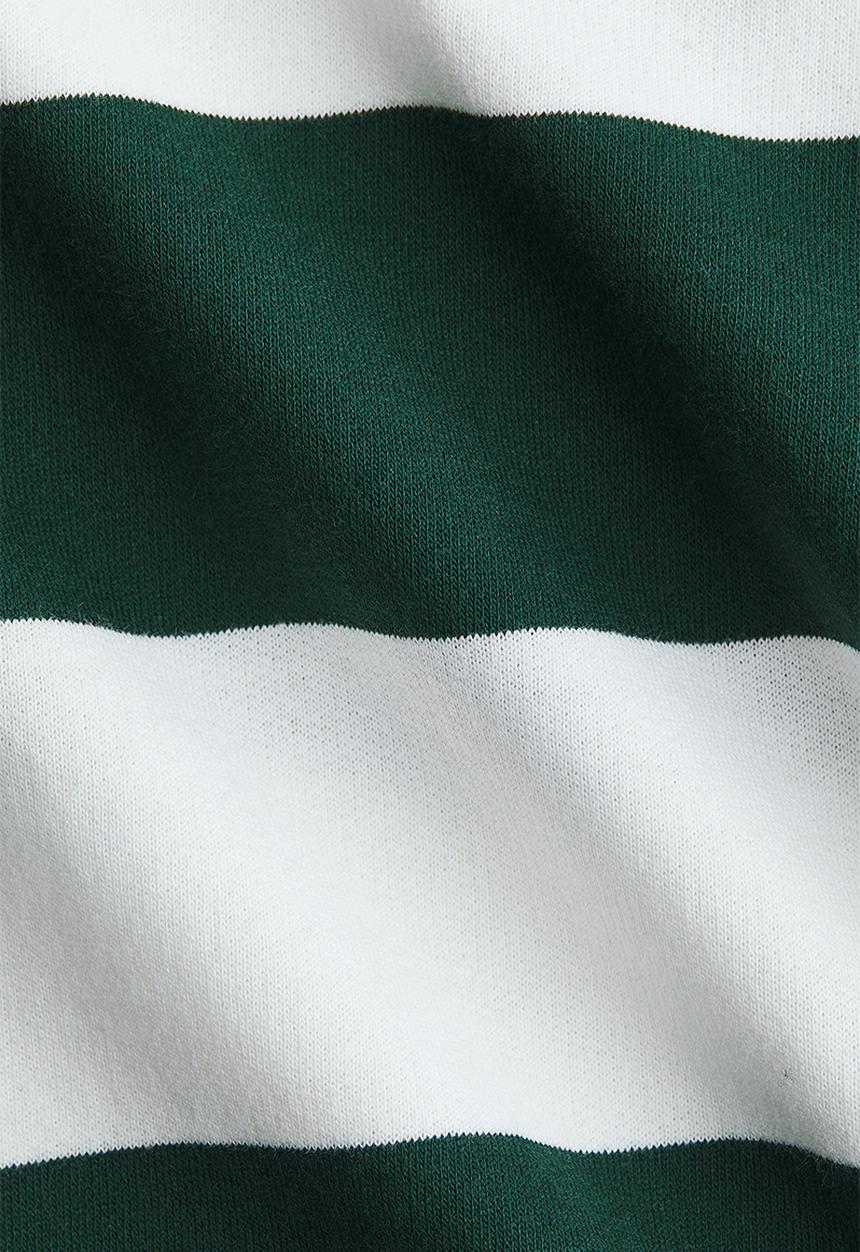 H&M - Oversized brushed-inside sweatshirt - dark green/white