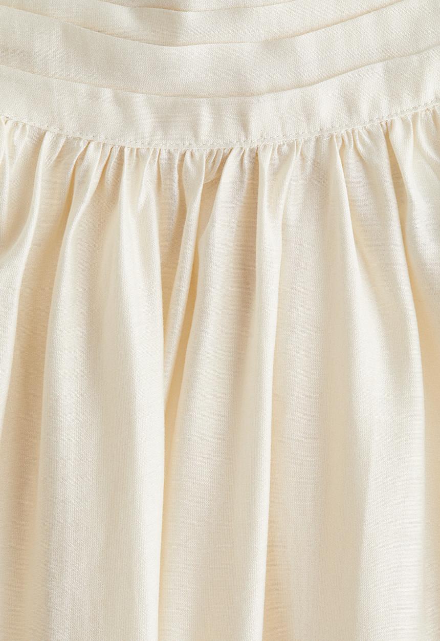 H&M - Draped-collar top - cream