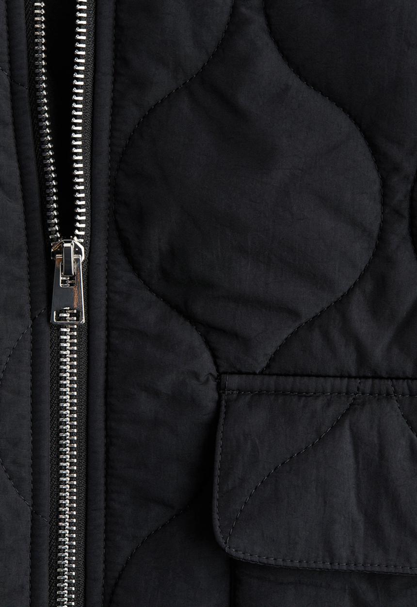 H&M - Oversized quilted jacket - black