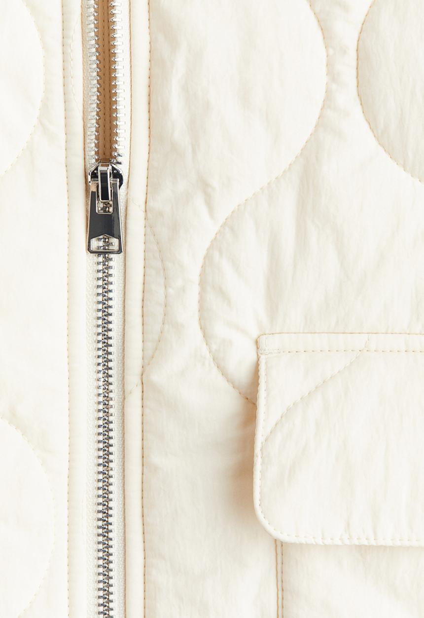 H&M - Oversized quilted jacket - cream