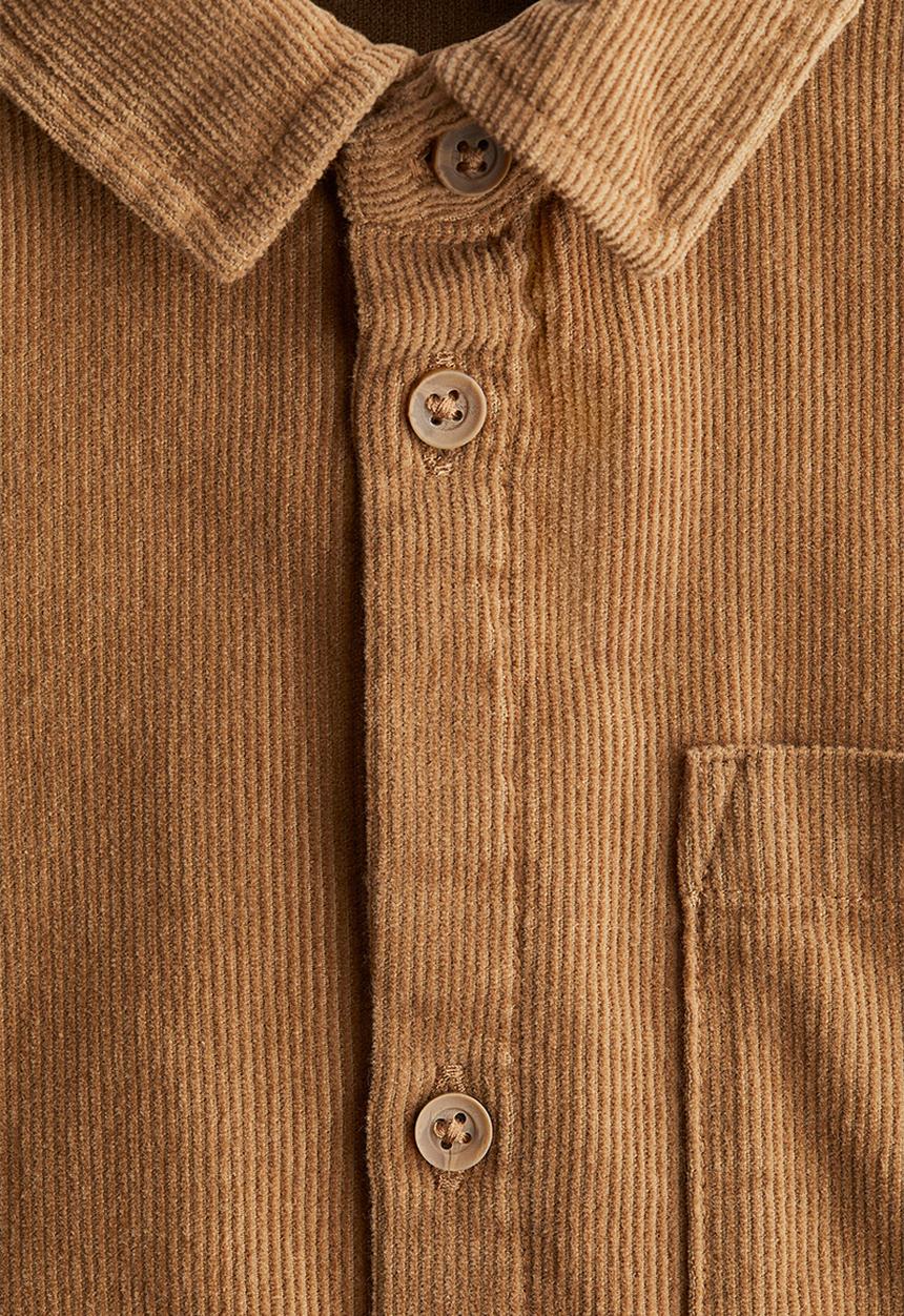 H&M - Cotton corduroy shirt - beige