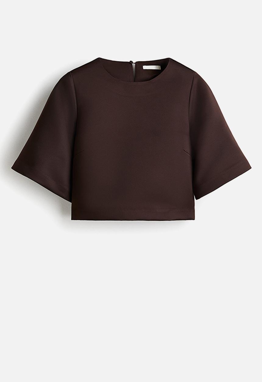 H&M - Short top - dark brown