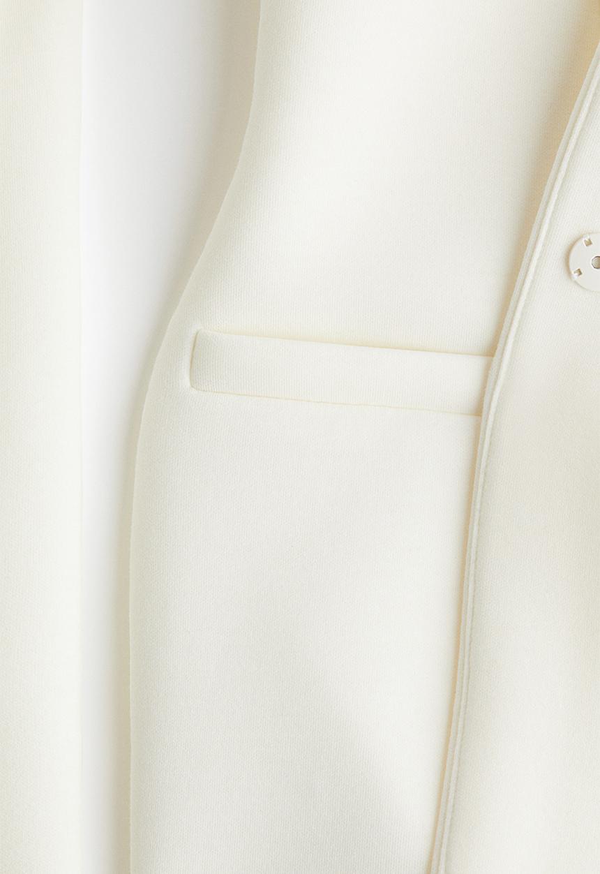 H&M - Scuba blazer - white