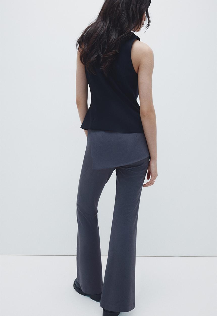 H&M - Skirt-layered trousers - dark grey