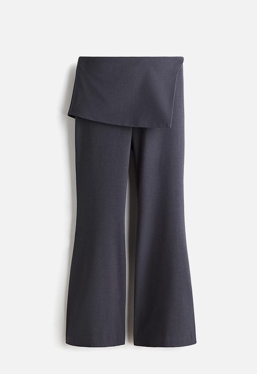 H&M - Skirt-layered trousers - dark grey
