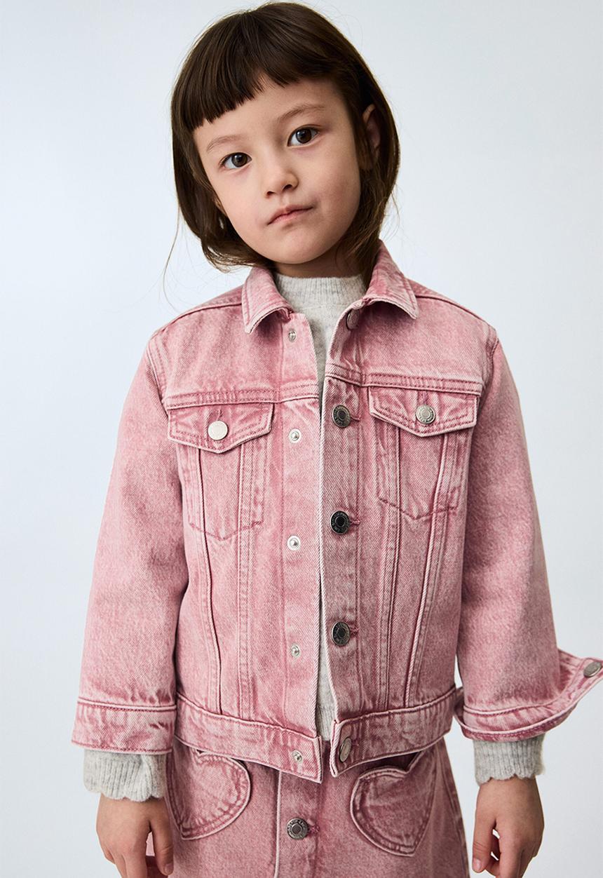 H&M - Denim jacket - dark dusty pink