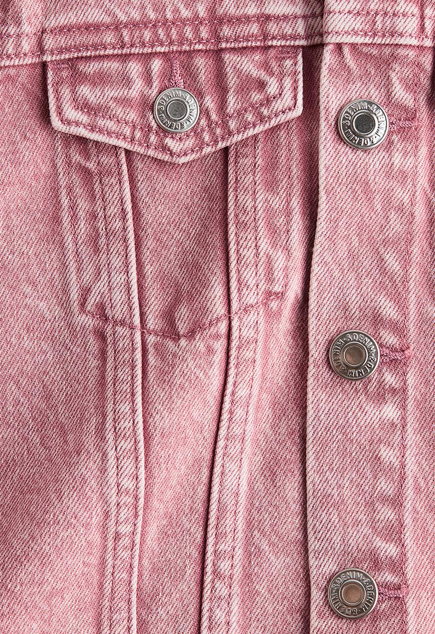 H&M - Denim jacket - dark dusty pink