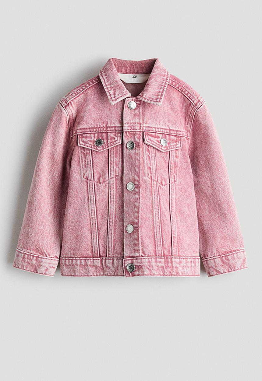 H&M - Denim jacket - dark dusty pink