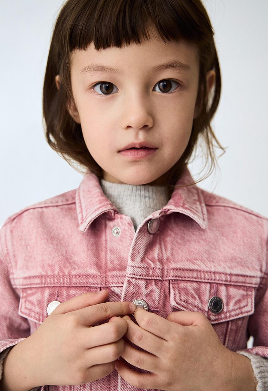 H&M - Denim jacket - dark dusty pink