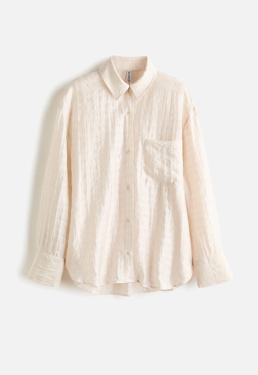 H&M - Oversized shirt - light beige