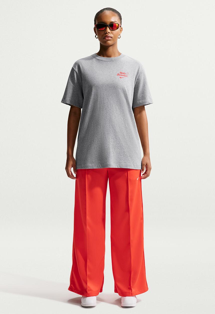 Nike - W Nsw Nvlty Boxy Os Tee - Dk Grey Heather