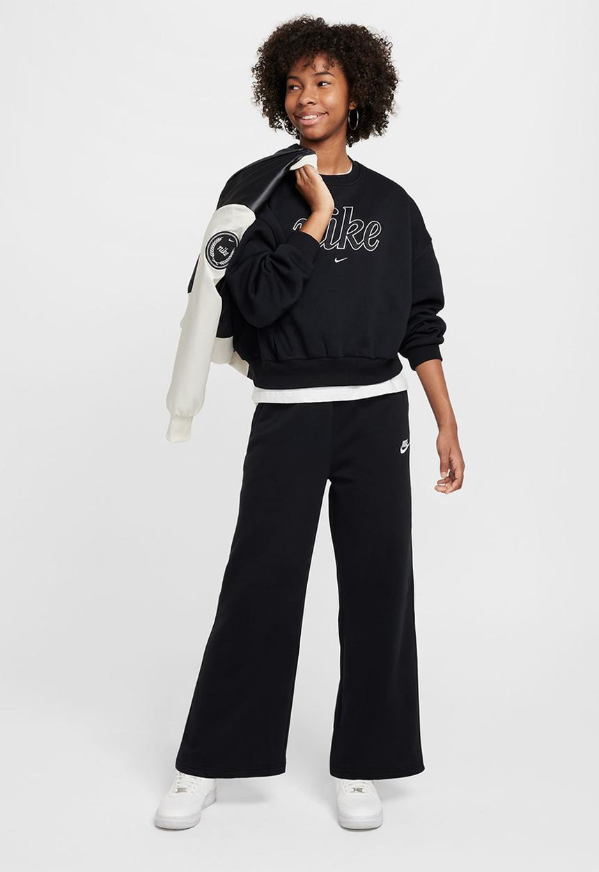 Nike - Girls Nike Sportswear Club Fleece Wide Leg Pants