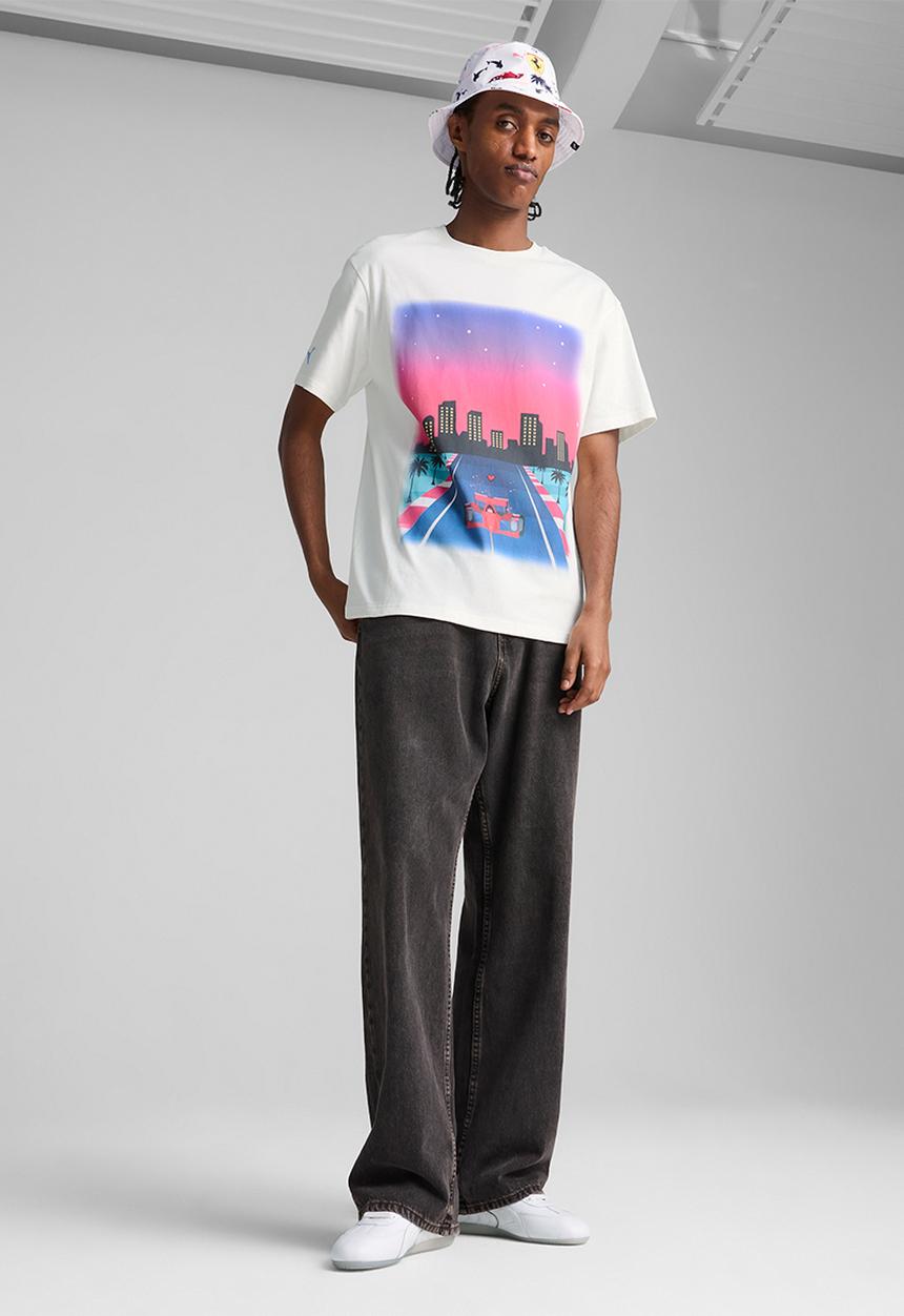 PUMA - Ferrari Miami Graphic Tee II PUMA White