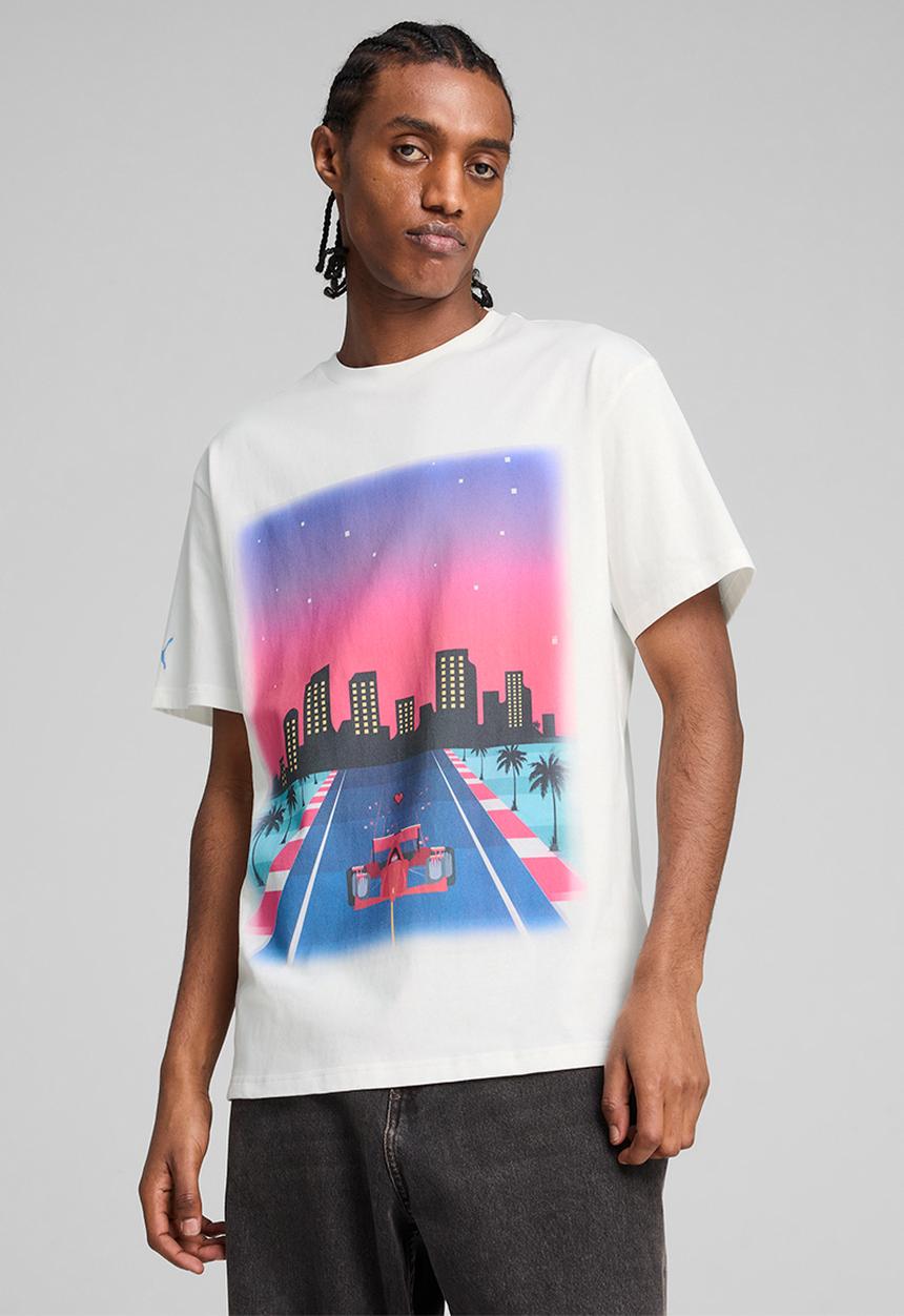 PUMA - Ferrari Miami Graphic Tee II PUMA White