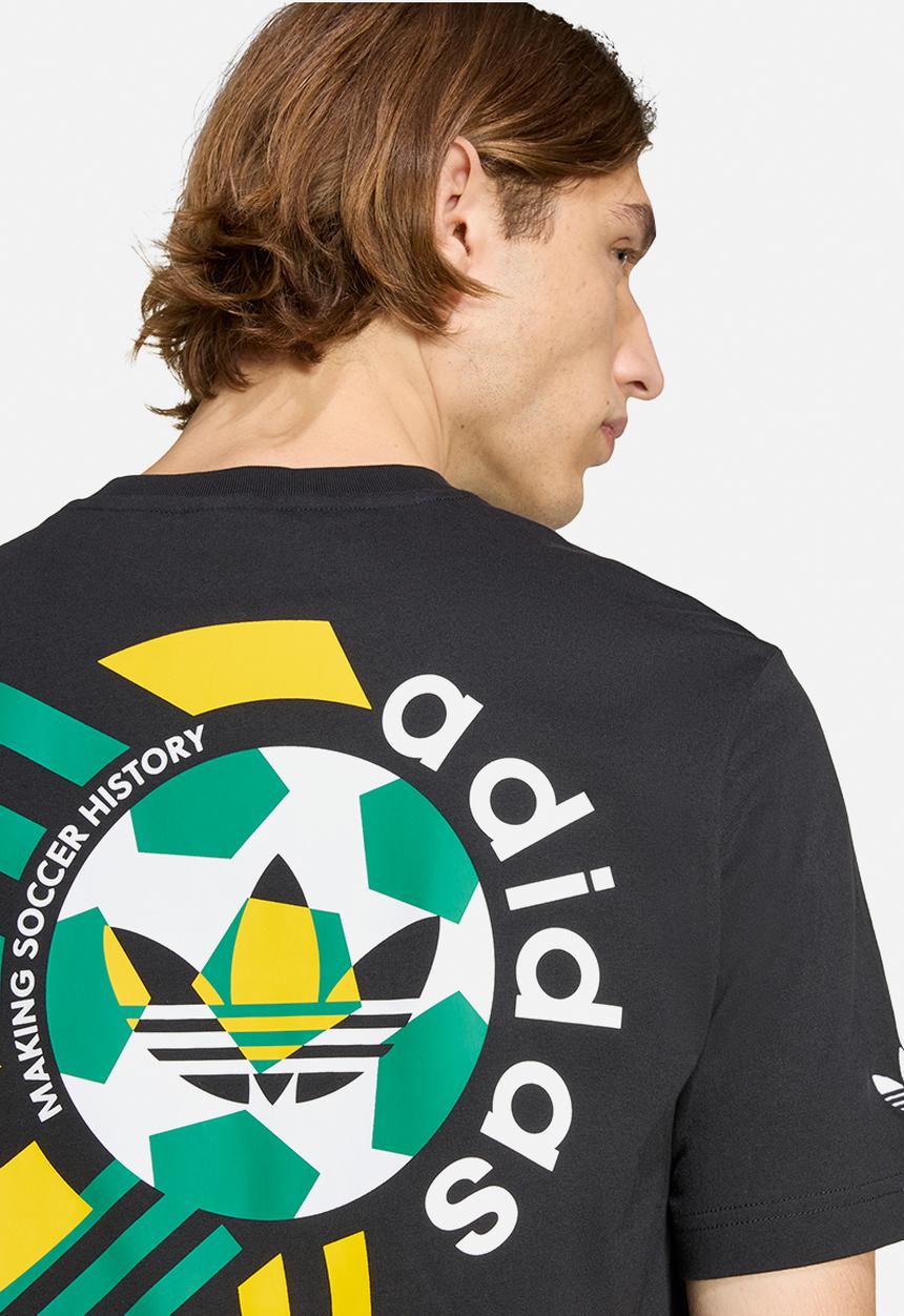adidas Originals - Archive Football Graphic Tee Shirt - Black 