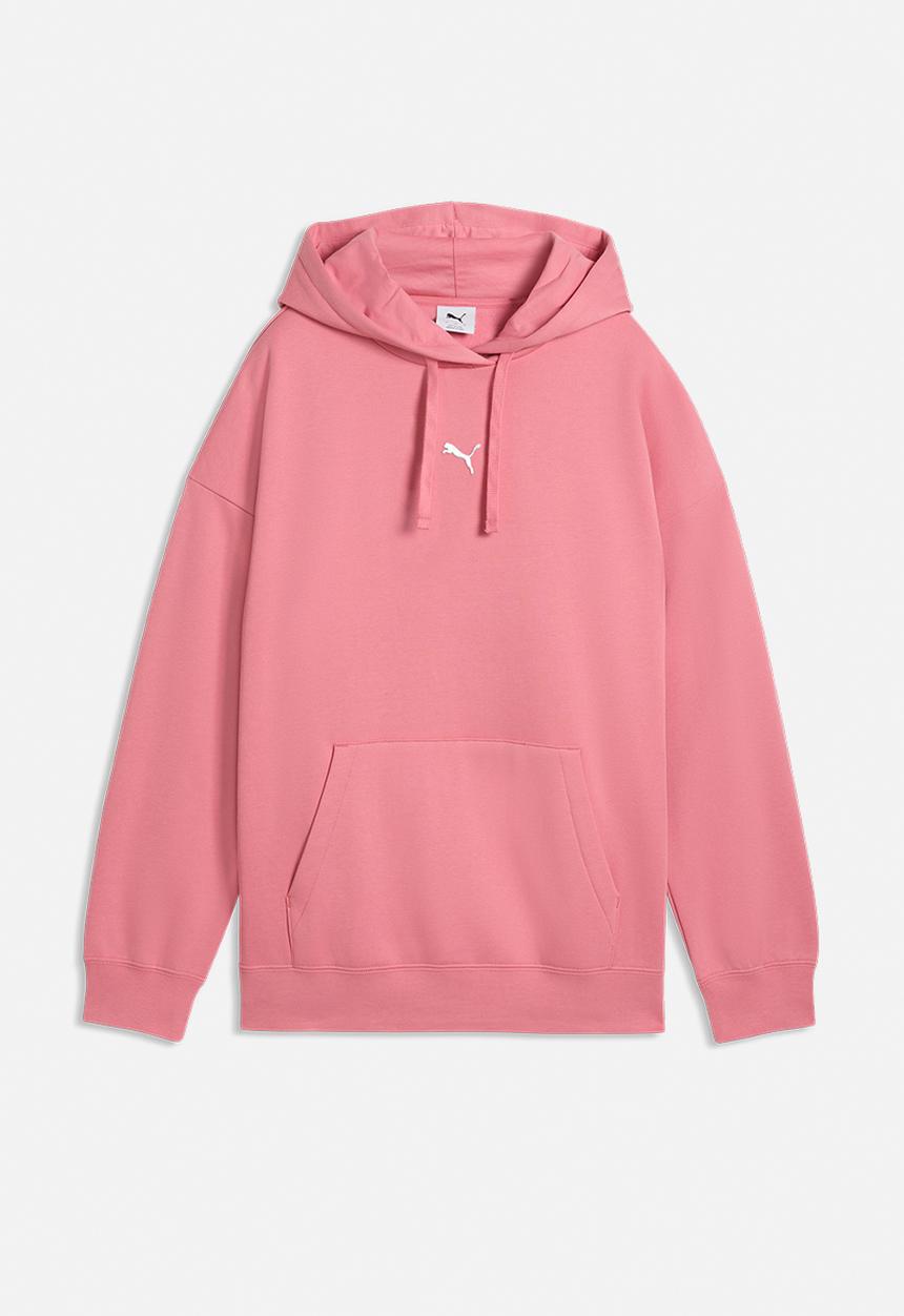PUMA - Ess Oversized Hoodie Fl W - Wild Pink