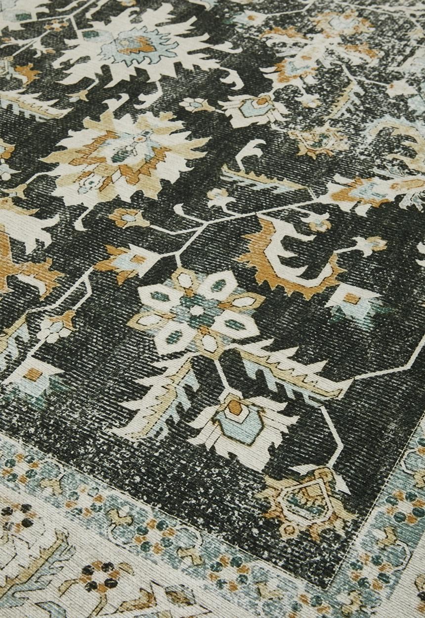 Sixth Floor - Brisbane  Isolde Floral Rug Green
