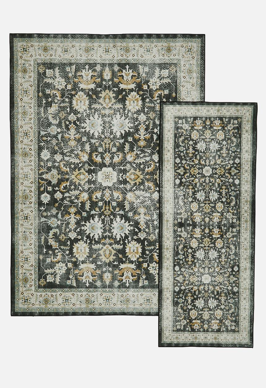 Sixth Floor - Brisbane  Isolde Floral Rug Green