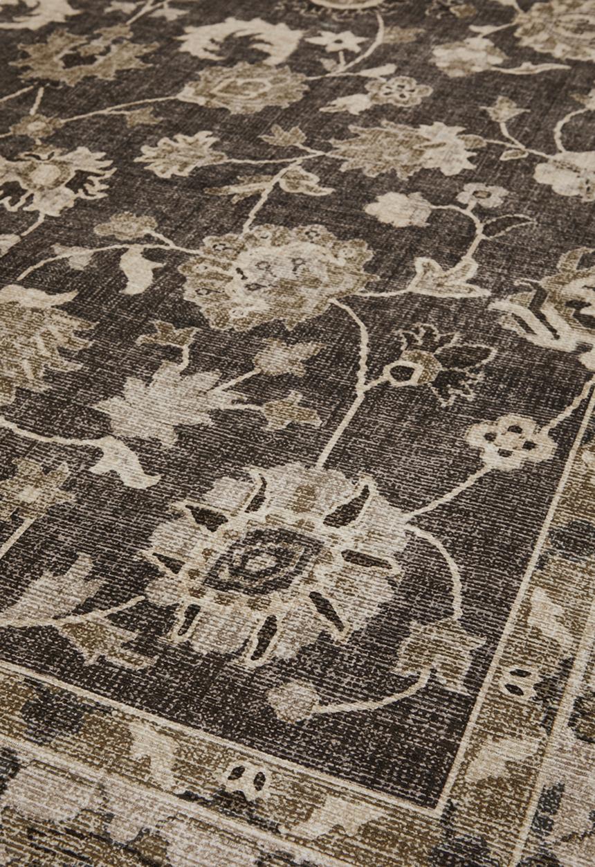 Sixth Floor - Brisbane  Avira Floral Rug Taupe
