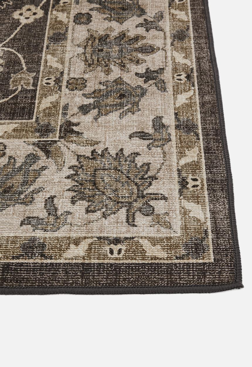 Sixth Floor - Brisbane  Avira Floral Rug Taupe