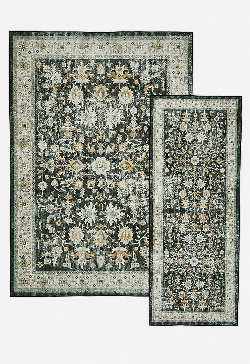Sixth Floor - Brisbane  Isolde Floral Runner Green