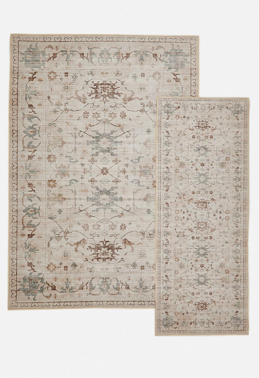 Sixth Floor - Brisbane  Thalia Floral Runner Natural
