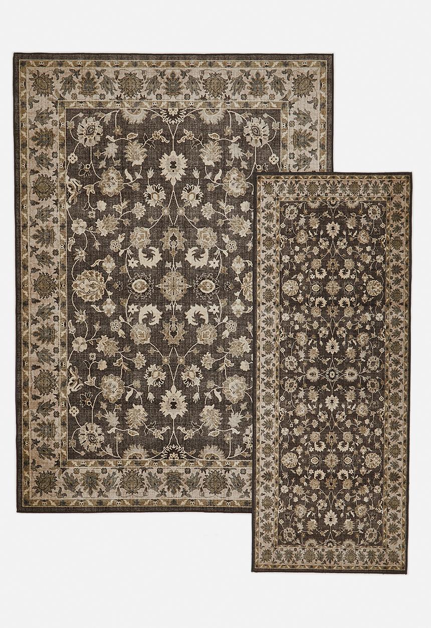 Sixth Floor - Brisbane  Avira Floral Runner Taupe
