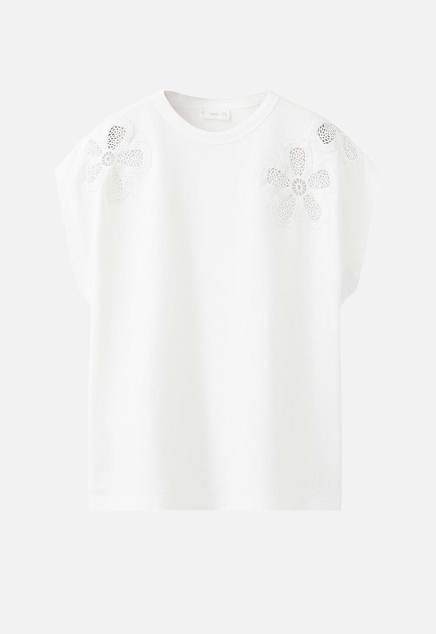 MANGO - T-Shirt FLORA - Natural