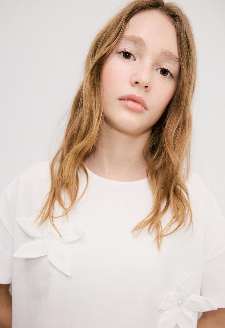 MANGO - T-Shirt TRESD - Natural