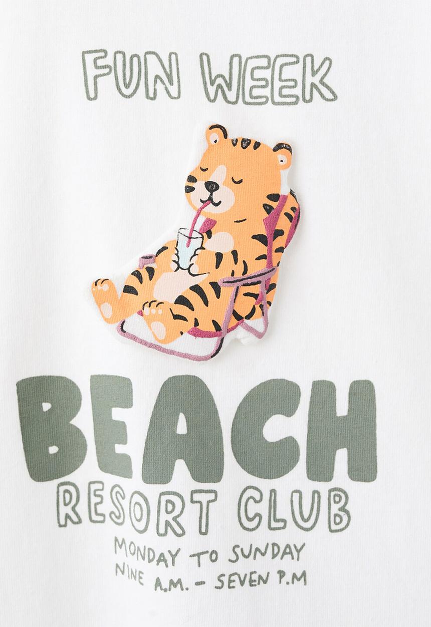 MANGO - T-Shirt MBEACH - White