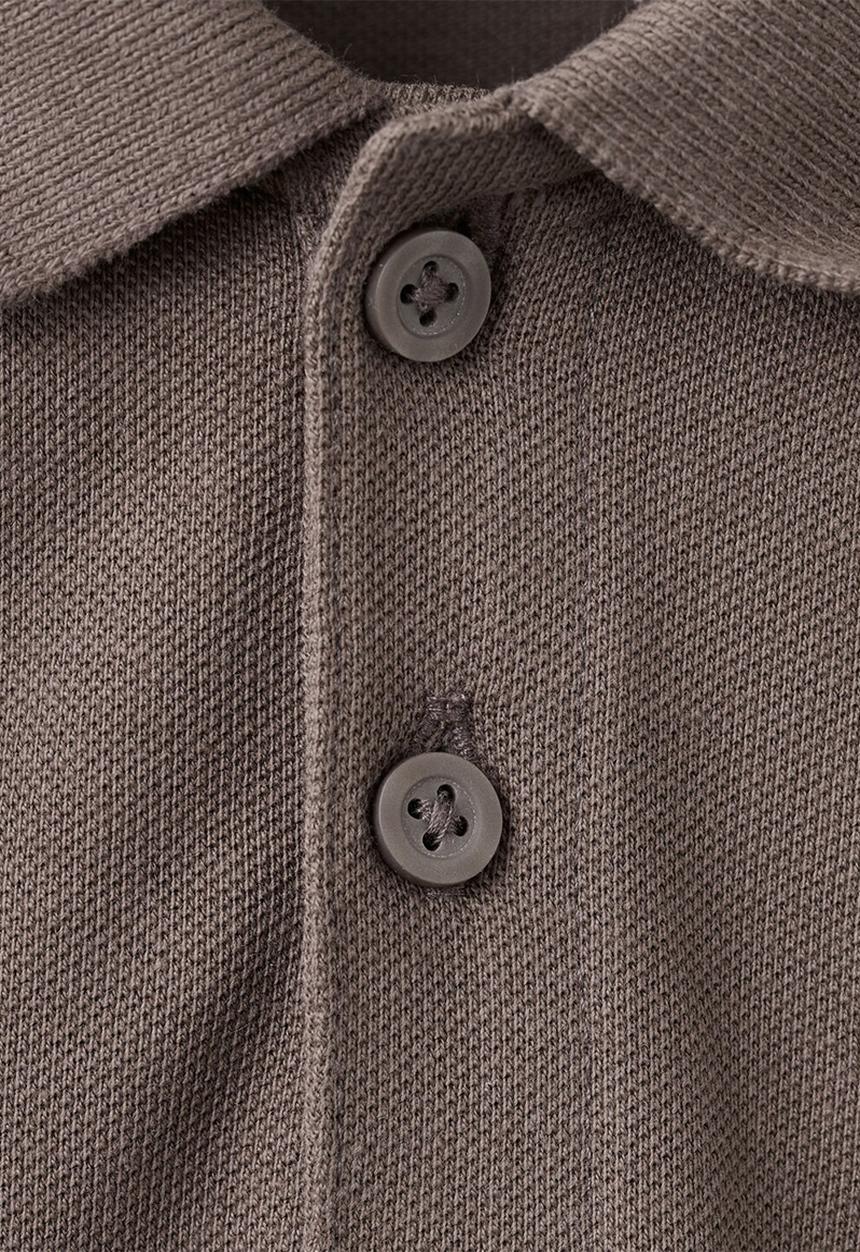 MANGO - Poloshirt JAVI - Dark Brown