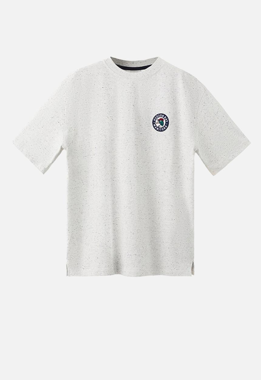 MANGO - T-Shirt Fpato - Light/Pastel Gray