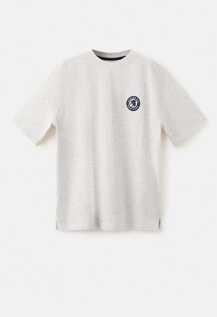 MANGO - T-Shirt Fpato - Light/Pastel Gray
