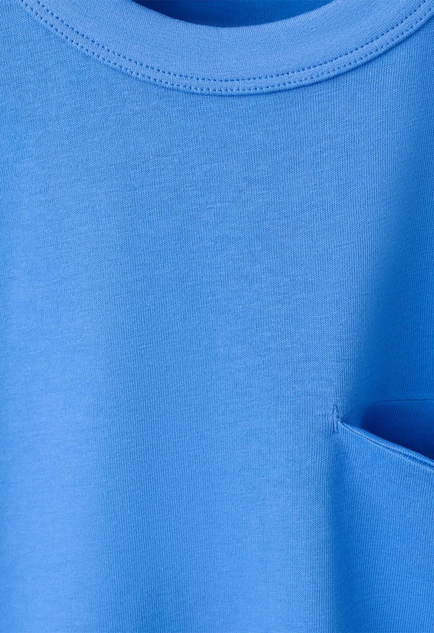 MANGO - T-Shirt BASICMC - Medium Blue