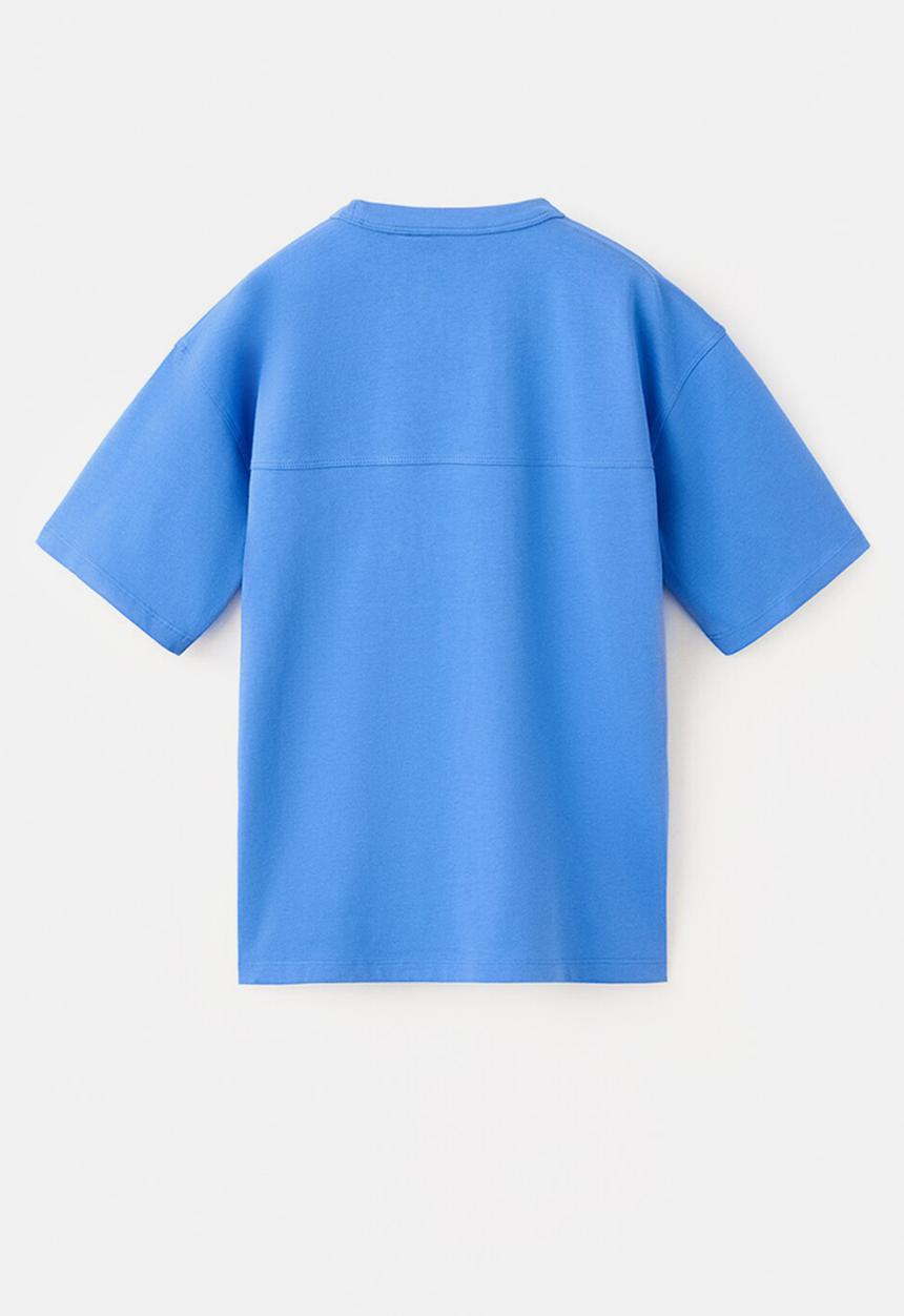 MANGO - T-Shirt BASICMC - Medium Blue