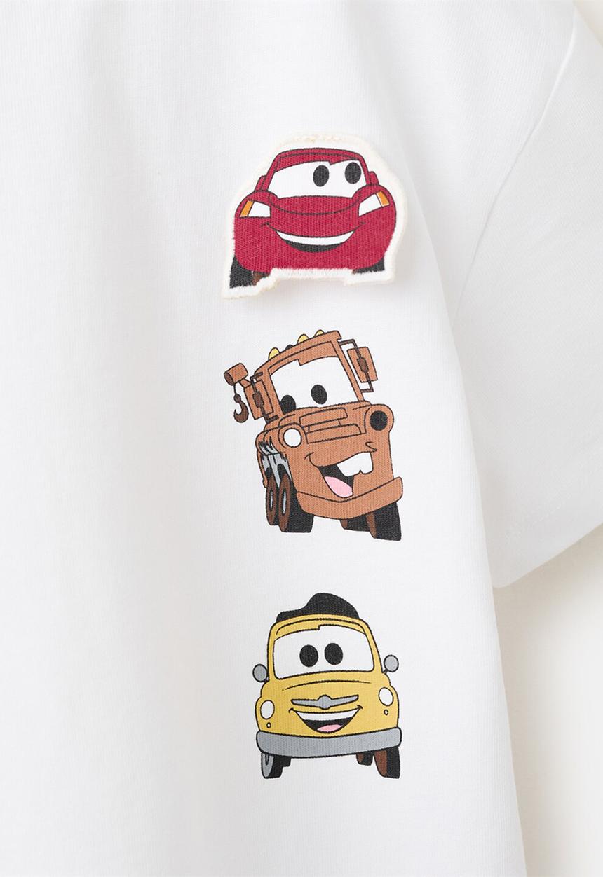 MANGO - T-Shirt CARS - White
