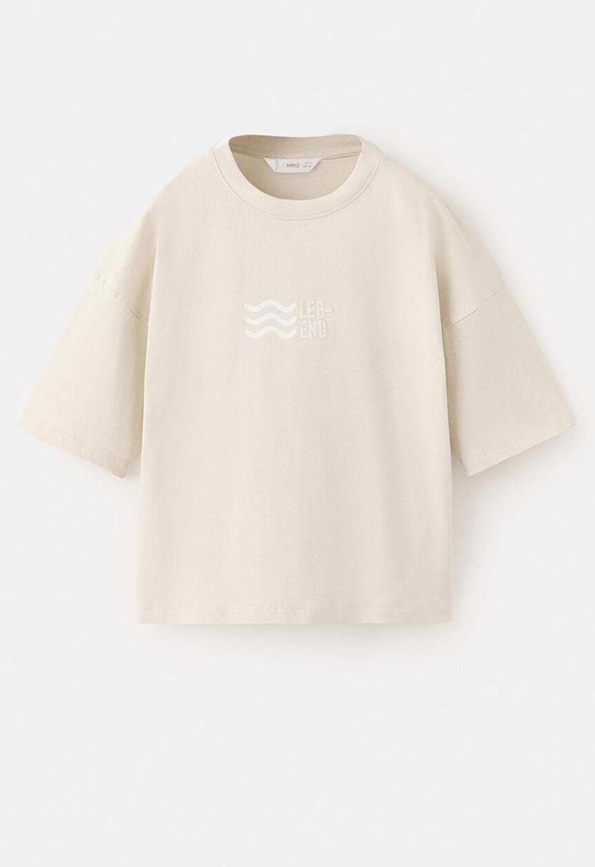 MANGO - T-Shirt LEGEND - Light/Pastel Brown