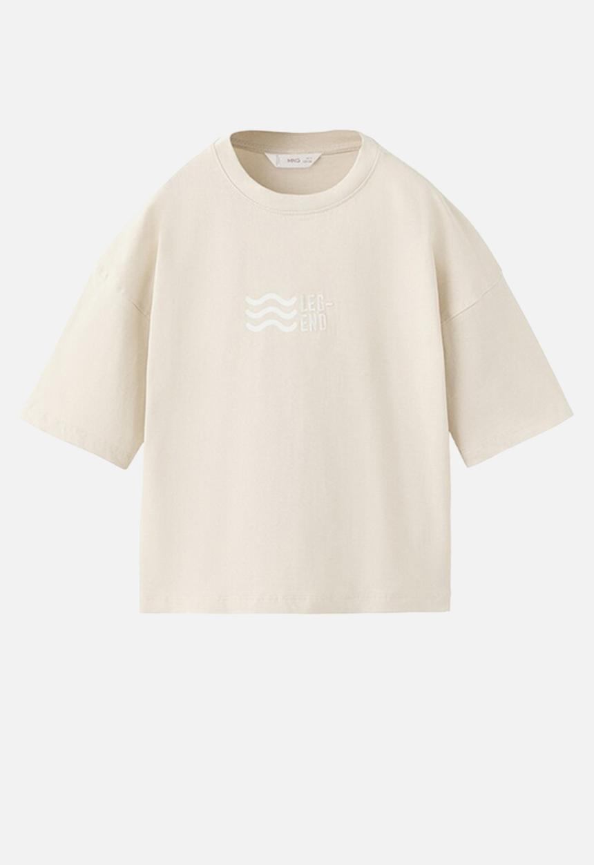 MANGO - T-Shirt LEGEND - Light/Pastel Brown