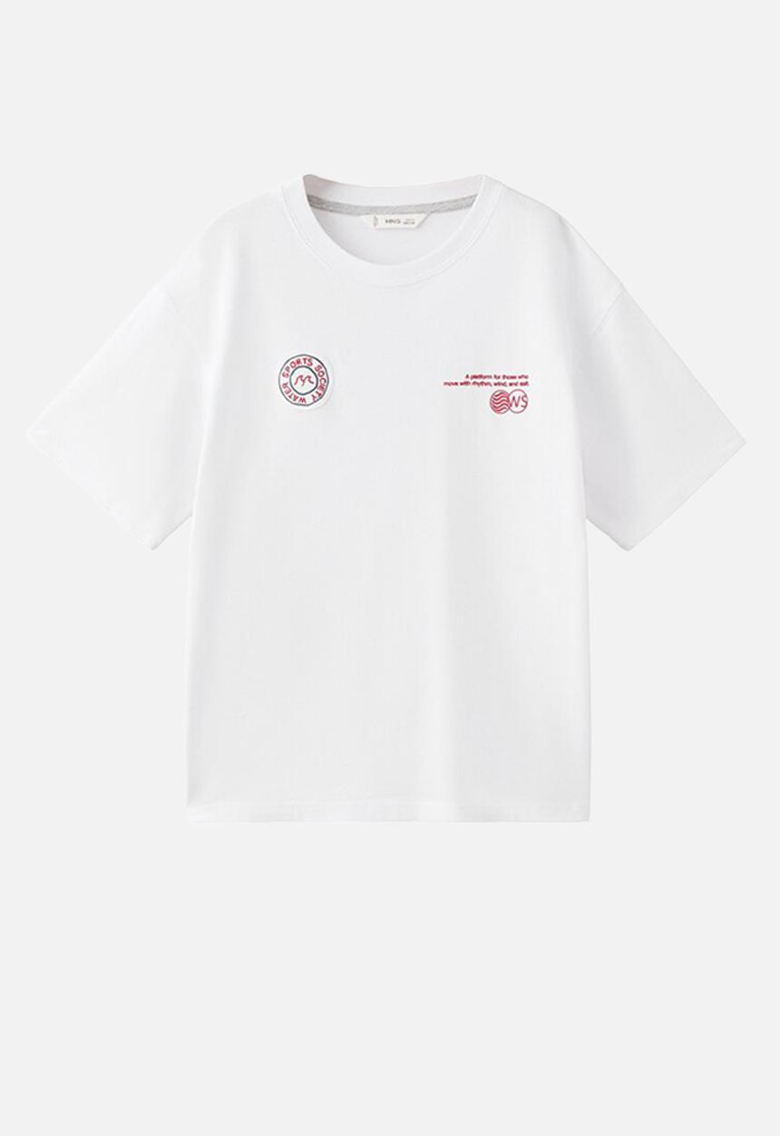 MANGO - T-Shirt Fsports - White