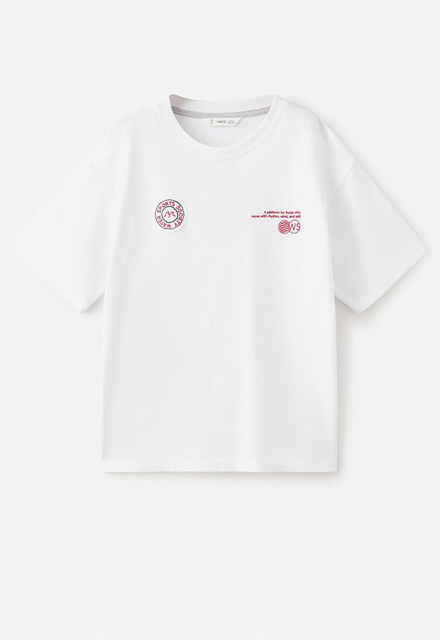 MANGO - T-Shirt Fsports - White