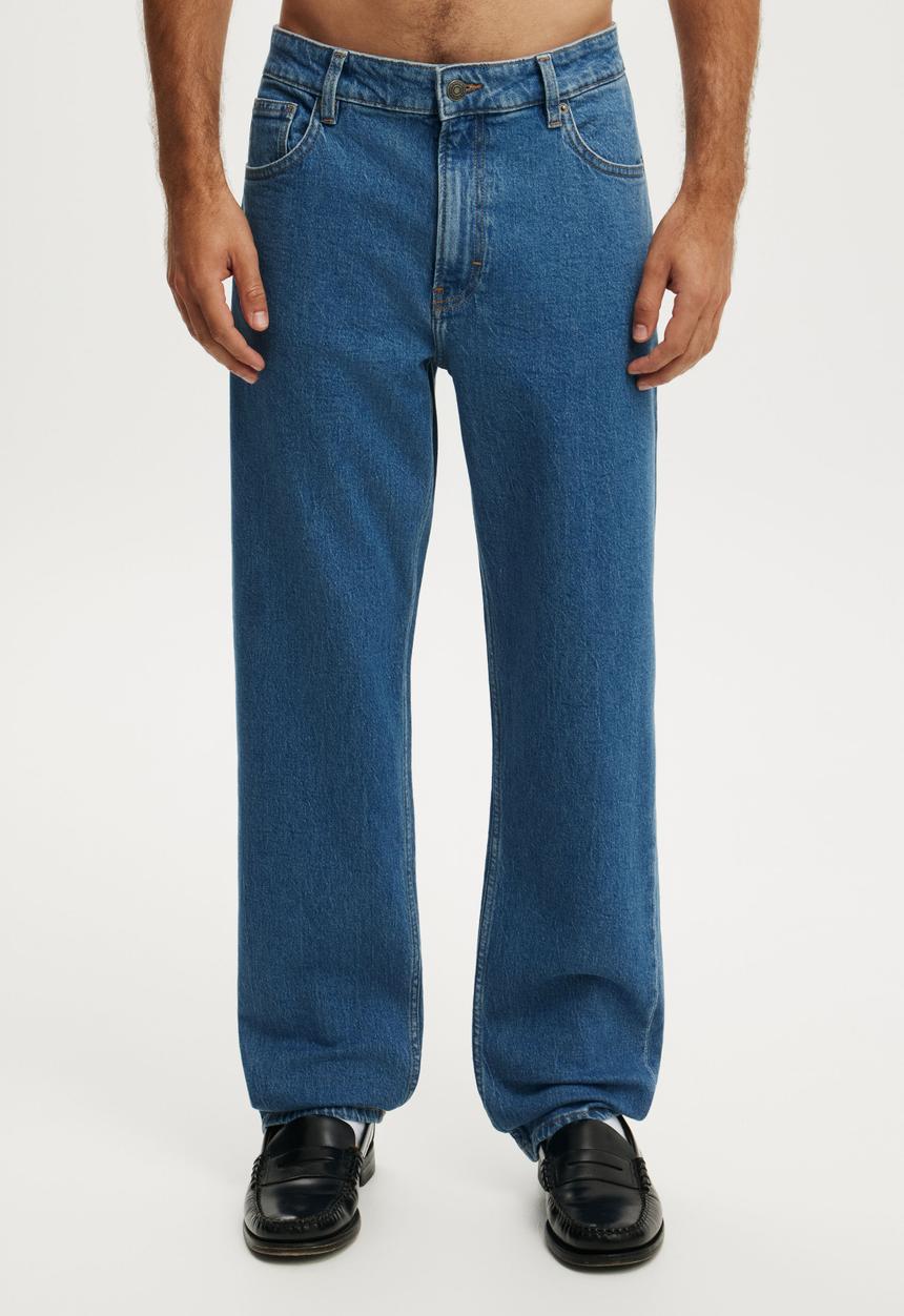 Cotton On - Loose Straight Jean - Escape Blue