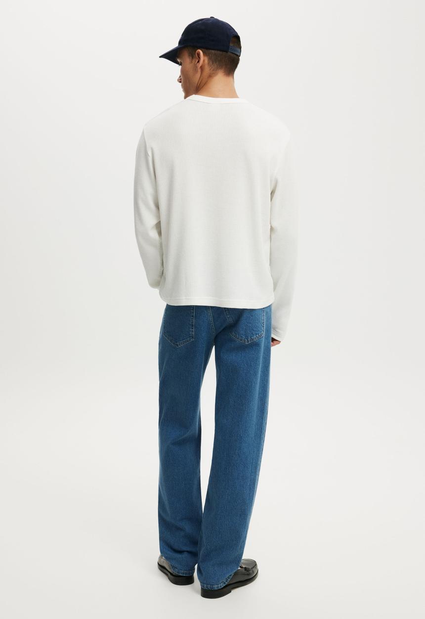 Cotton On - Loose Straight Jean - Escape Blue