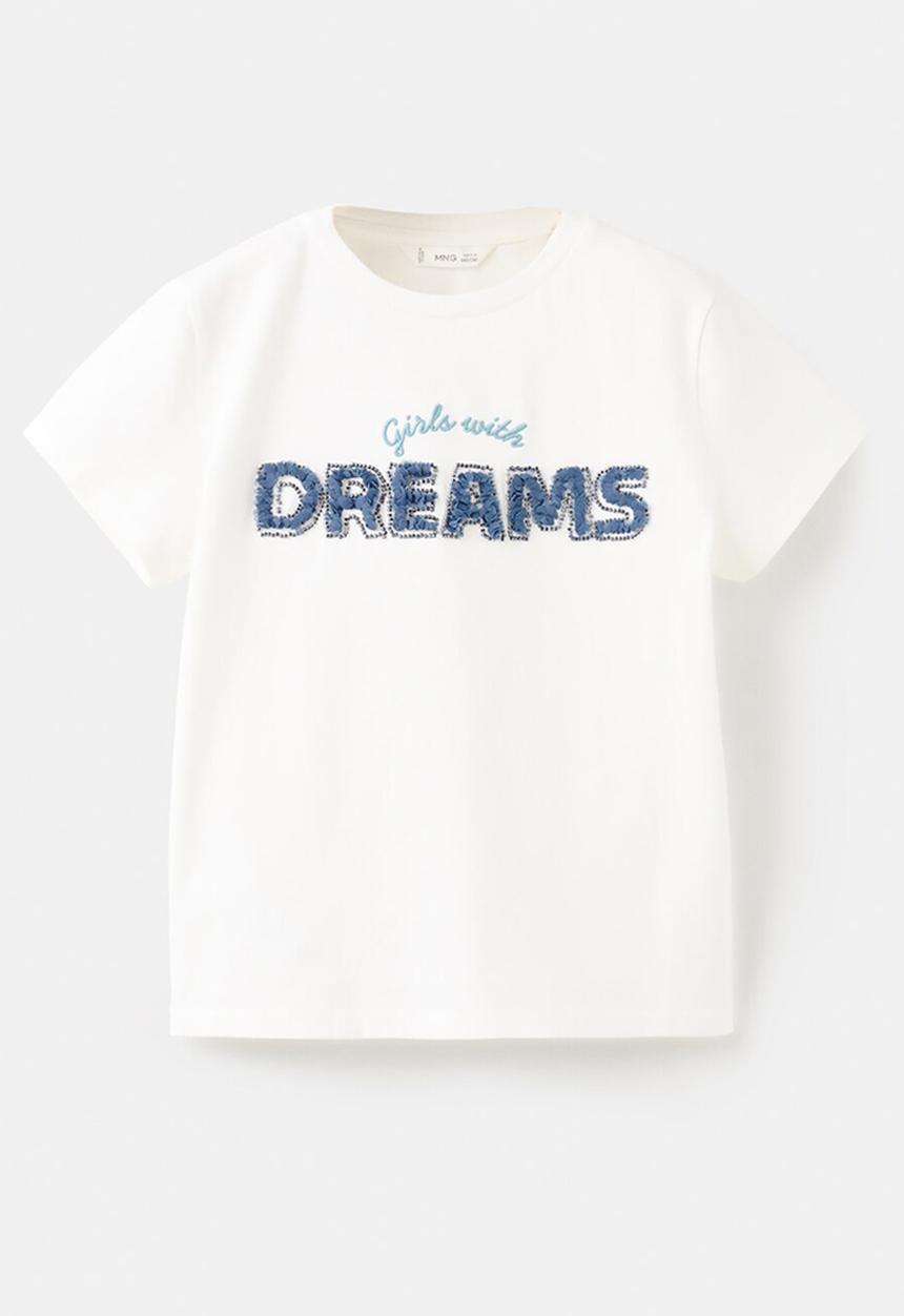 MANGO - T-Shirt DREAMS - Natural